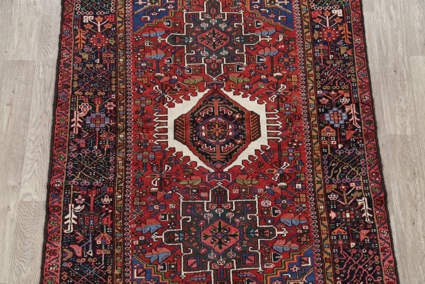 Geometric Gharajeh Persian Area Rug 5x6