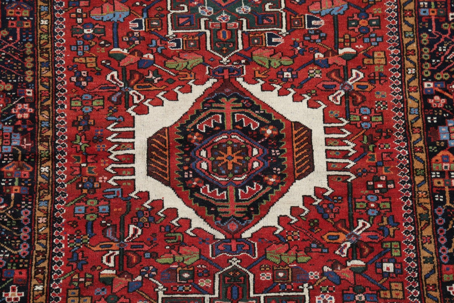 Geometric Gharajeh Persian Area Rug 5x6