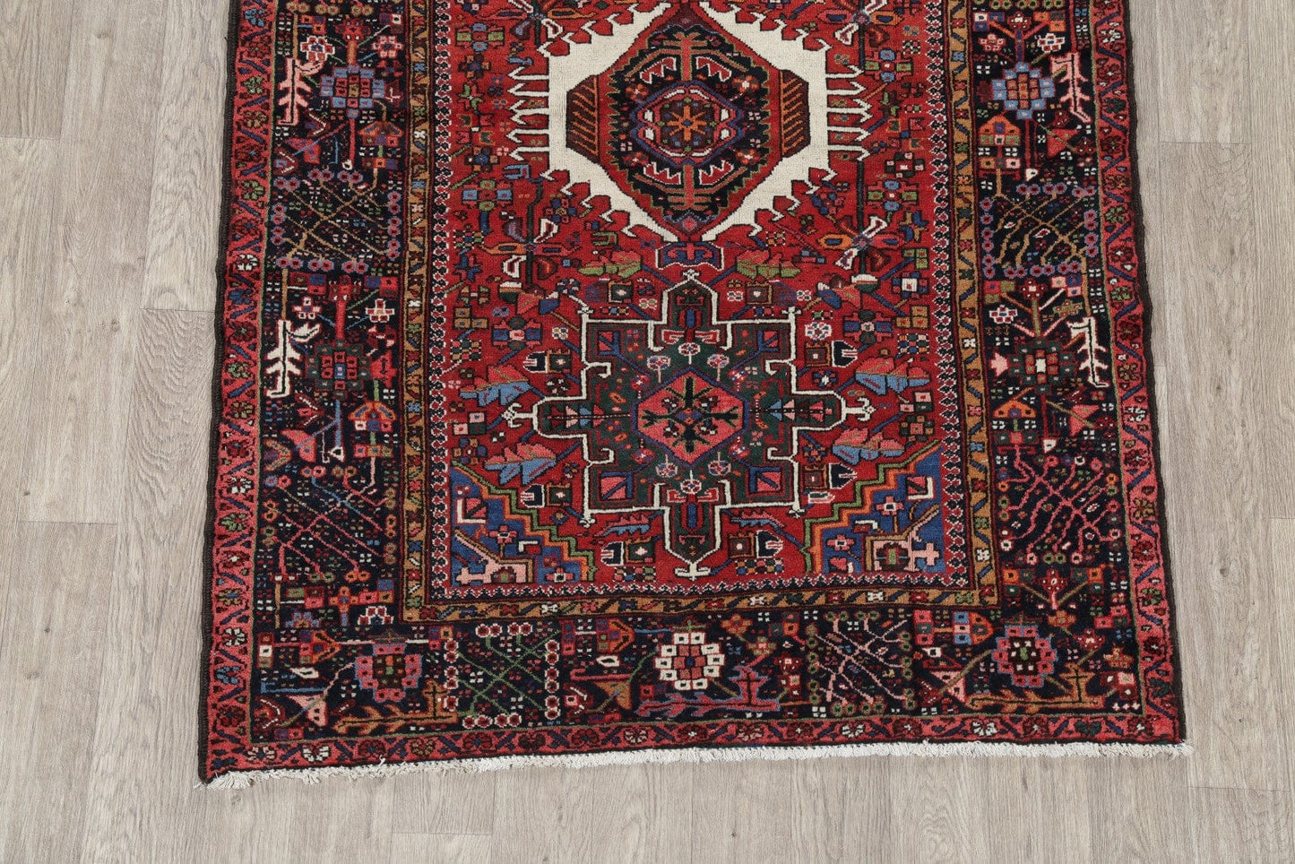 Geometric Gharajeh Persian Area Rug 5x6