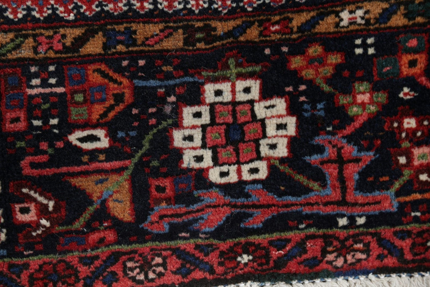 Geometric Gharajeh Persian Area Rug 5x6