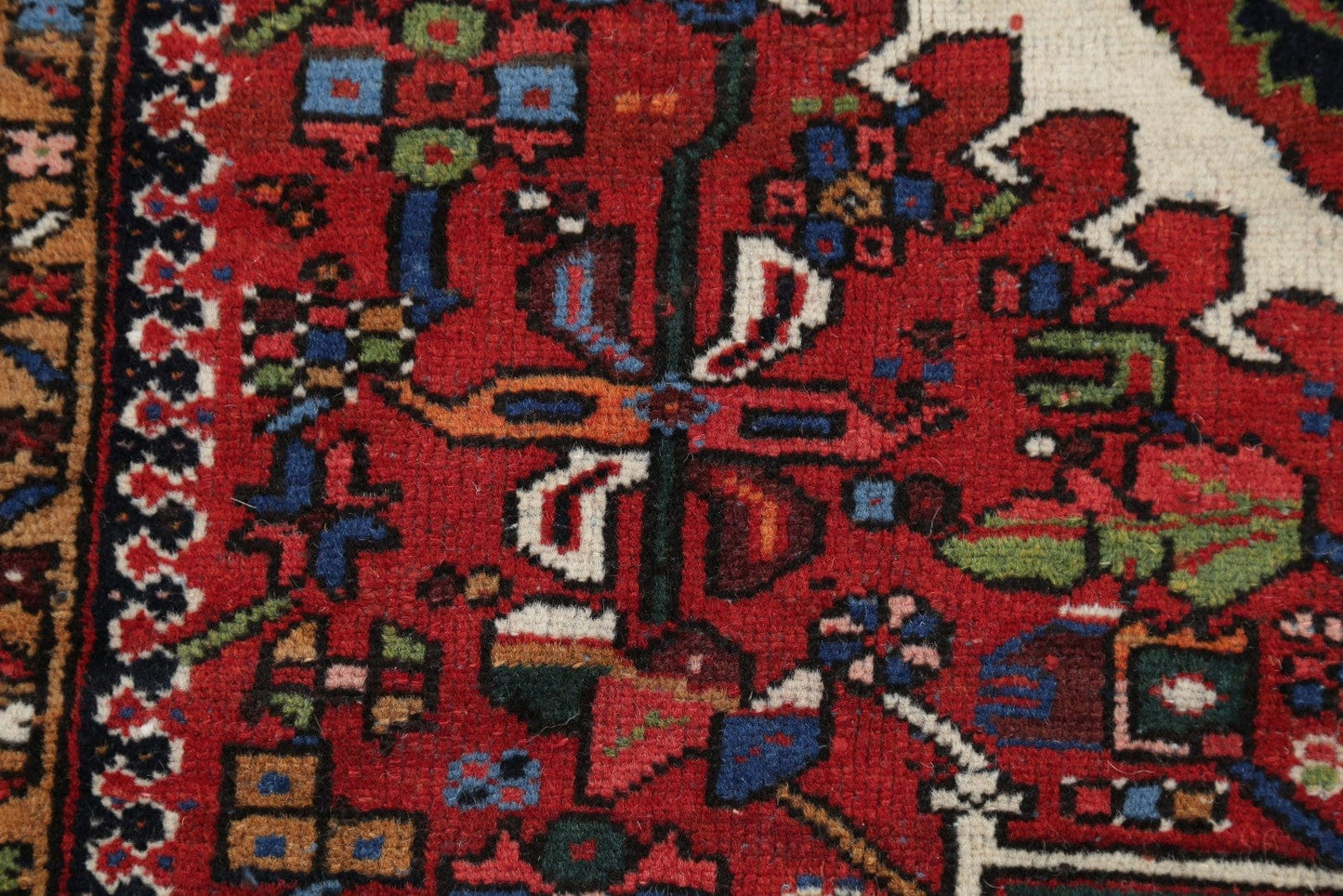 Geometric Gharajeh Persian Area Rug 5x6