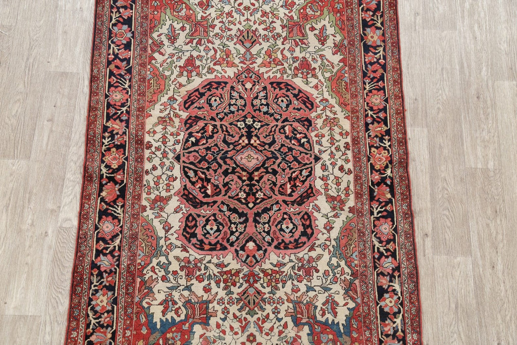 Floral 4x7 Sarouk Farahan Persian Area Rug 100% Vegetable Dye