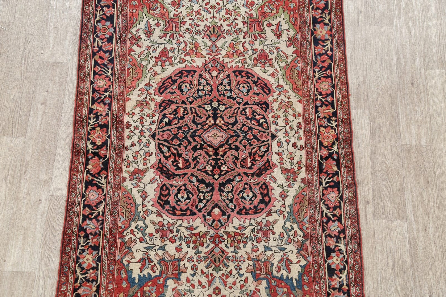 Floral 4x7 Sarouk Farahan Persian Area Rug 100% Vegetable Dye