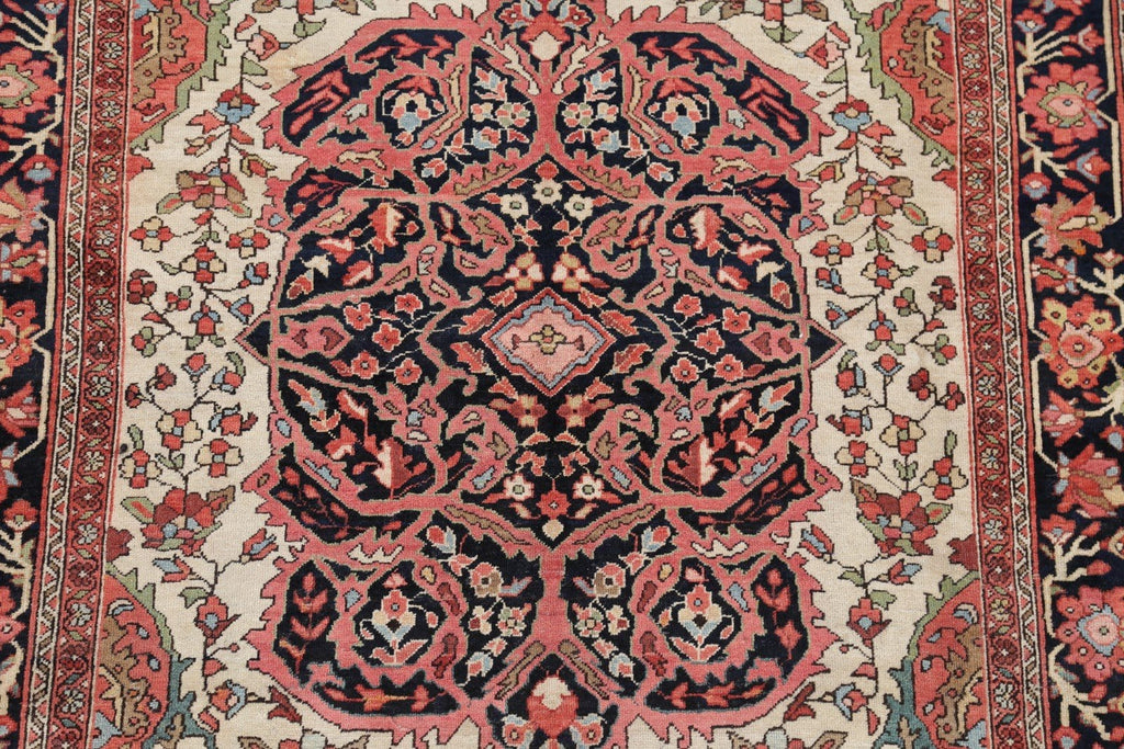 Floral 4x7 Sarouk Farahan Persian Area Rug 100% Vegetable Dye