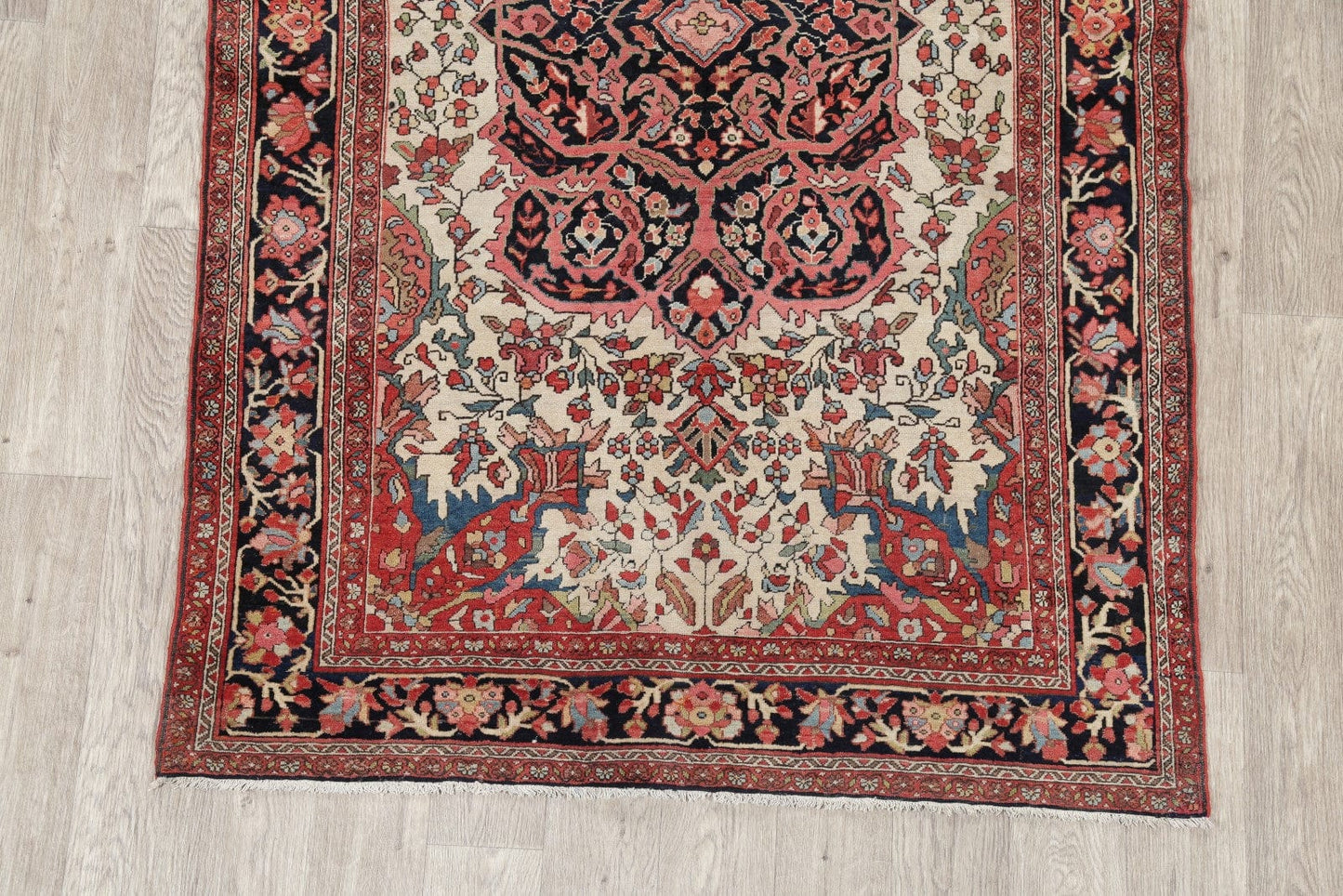 Floral 4x7 Sarouk Farahan Persian Area Rug 100% Vegetable Dye