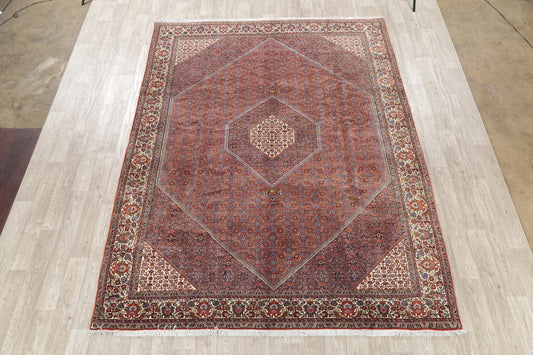 Vegetable Dye Geometric 8x11 Bidjar Persian Area Rug