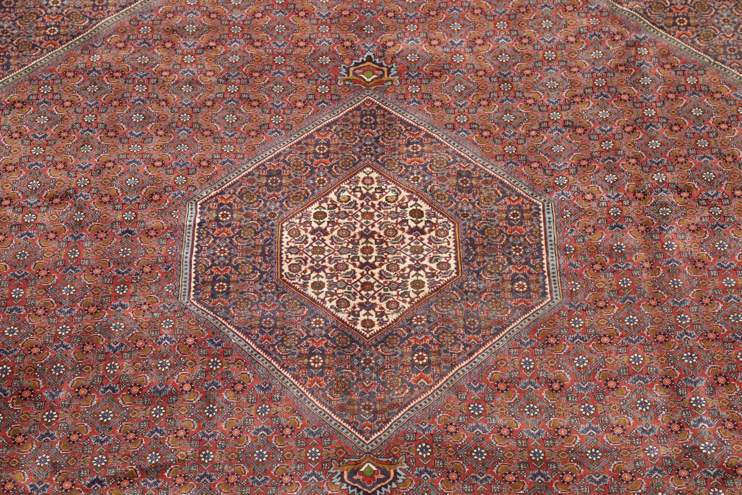 Vegetable Dye Geometric 8x11 Bidjar Persian Area Rug