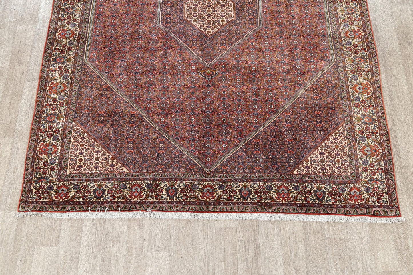 Vegetable Dye Geometric 8x11 Bidjar Persian Area Rug