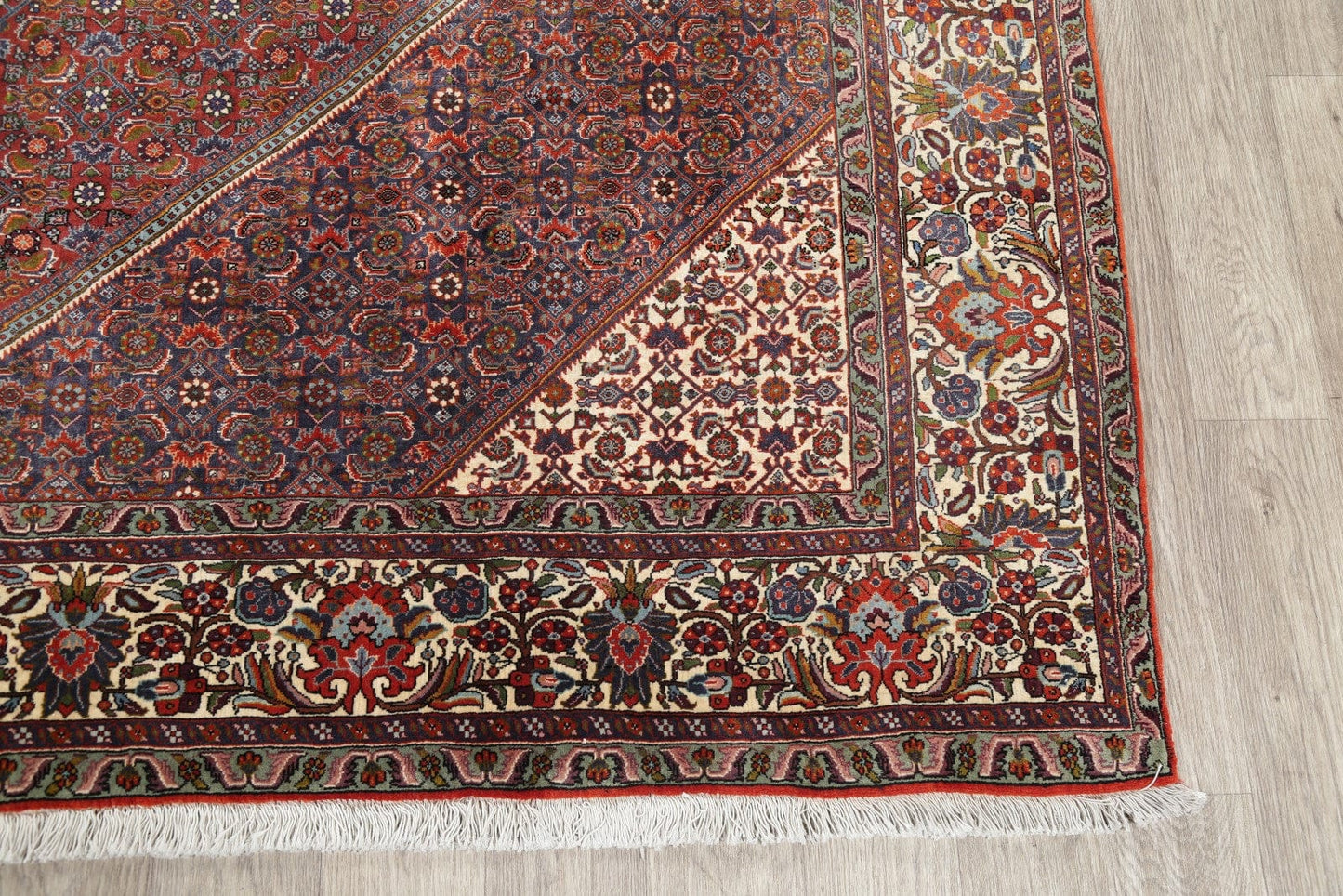 Vegetable Dye Geometric 8x11 Bidjar Persian Area Rug