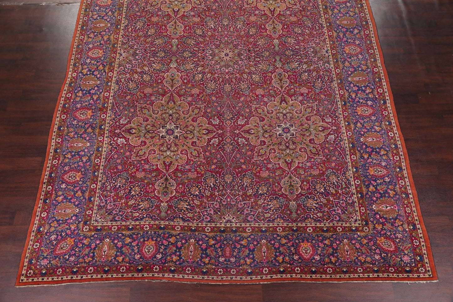 All-Over Floral 11x16 Mashad Persian Area Rug