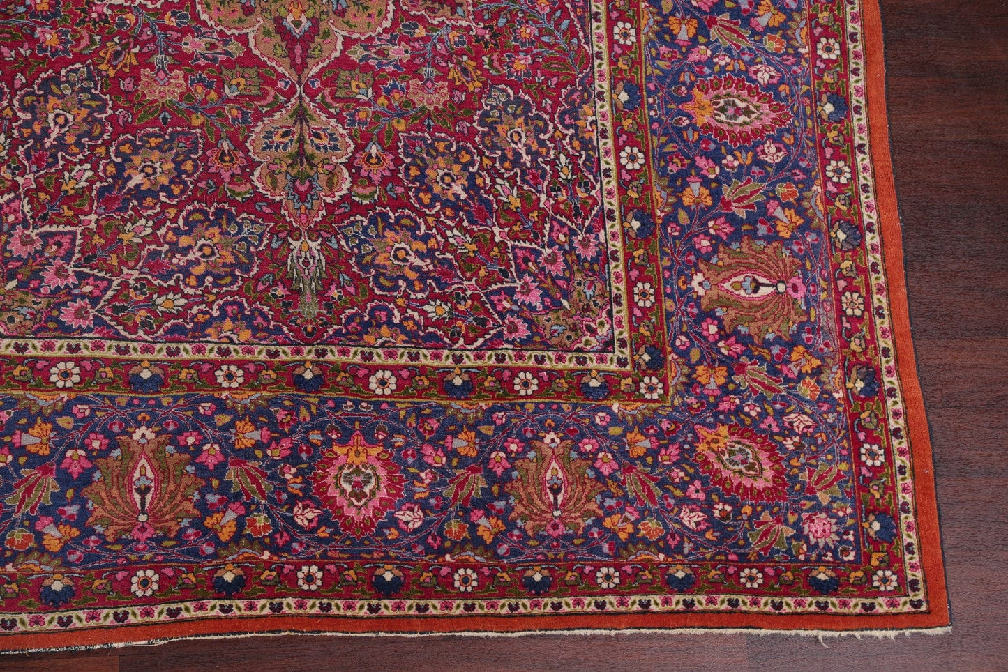 All-Over Floral 11x16 Mashad Persian Area Rug