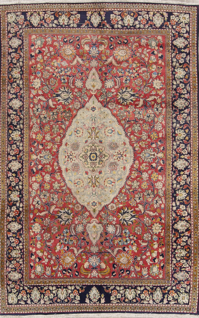 Floral 7x10 Tabriz Persian Area Rug