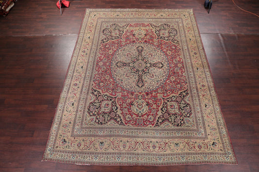 Floral Medallion 10x13 Kerman Ravar Lavar Persian Area Rug