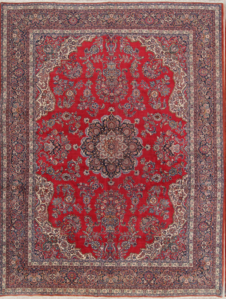 Floral 10x14  Kork Kashan Dabir Persian Area Rug