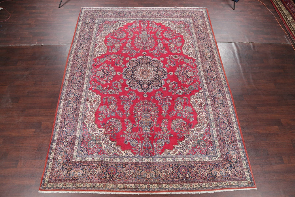 Floral 10x14  Kork Kashan Dabir Persian Area Rug