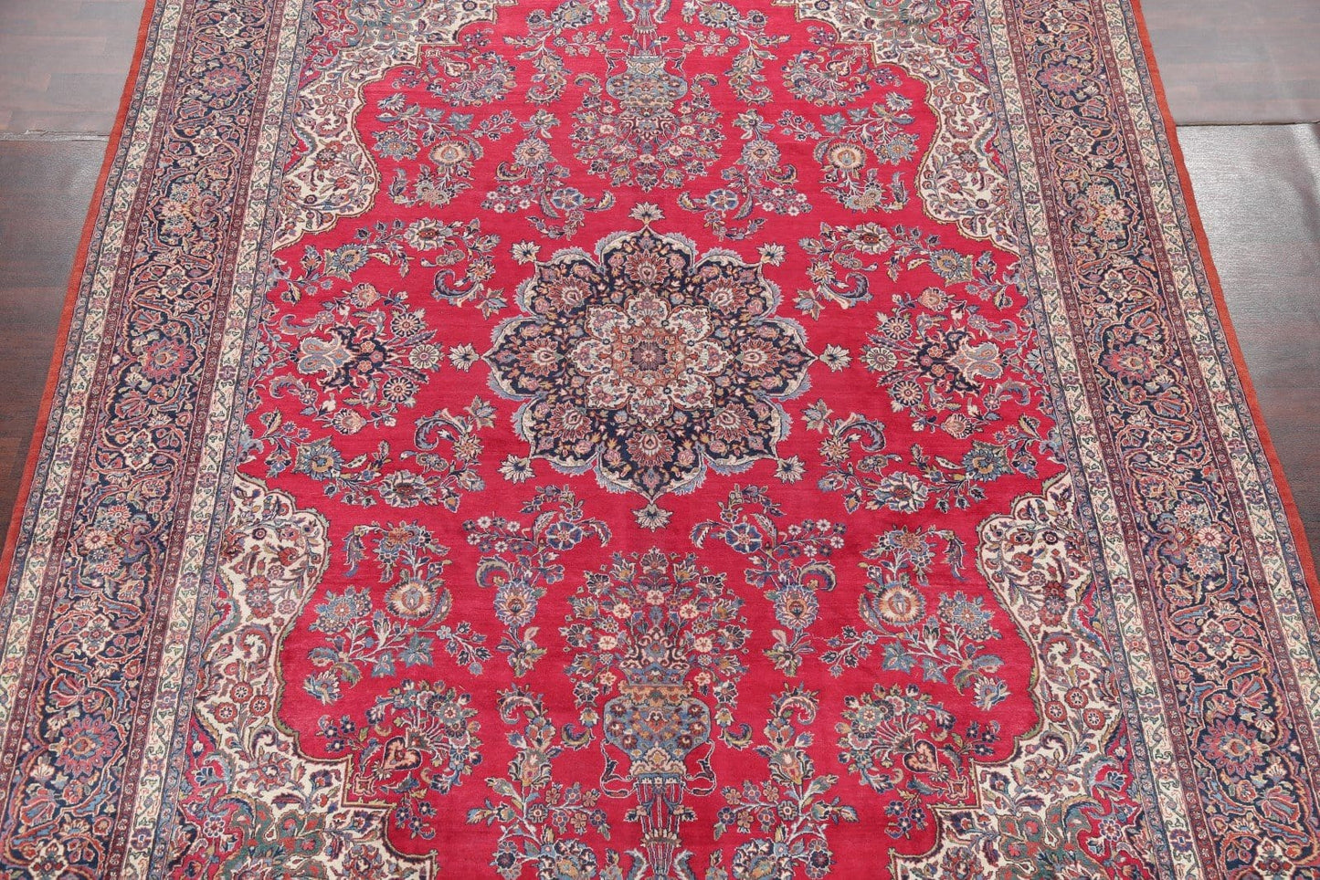 Floral 10x14  Kork Kashan Dabir Persian Area Rug