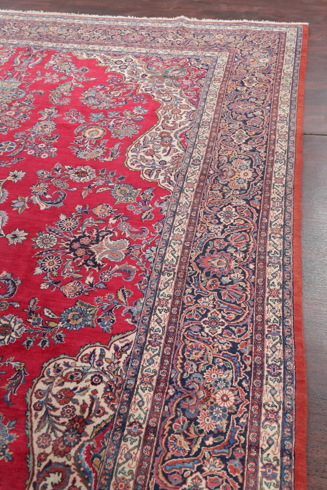 Floral 10x14  Kork Kashan Dabir Persian Area Rug