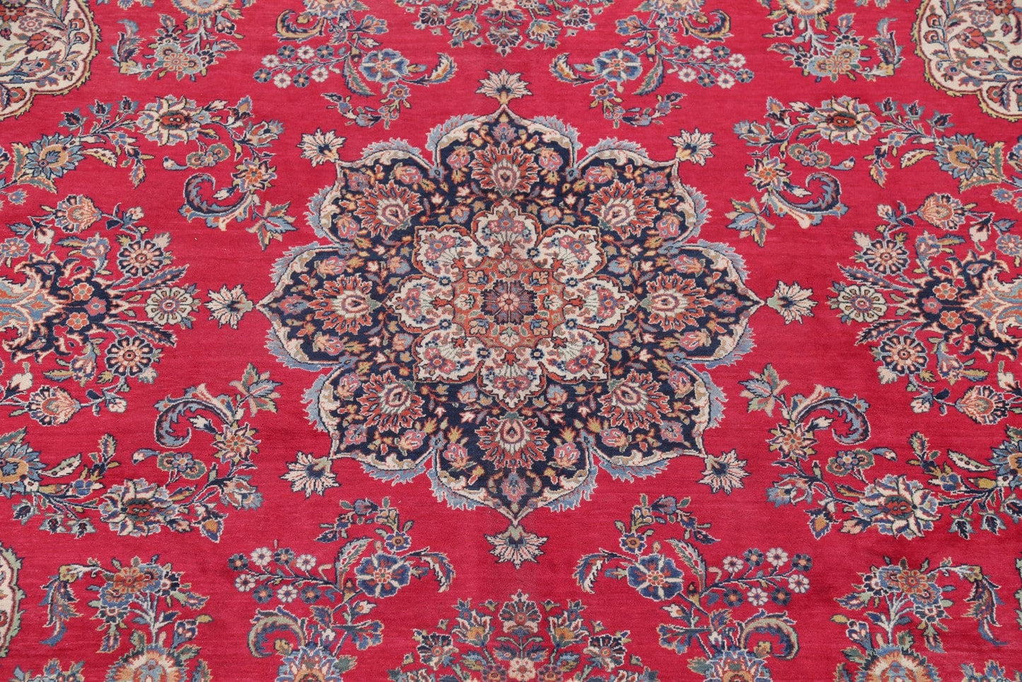 Floral 10x14  Kork Kashan Dabir Persian Area Rug