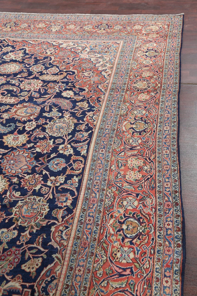 Floral 10x13 Kork Kashan Dabir Persian Area Rug