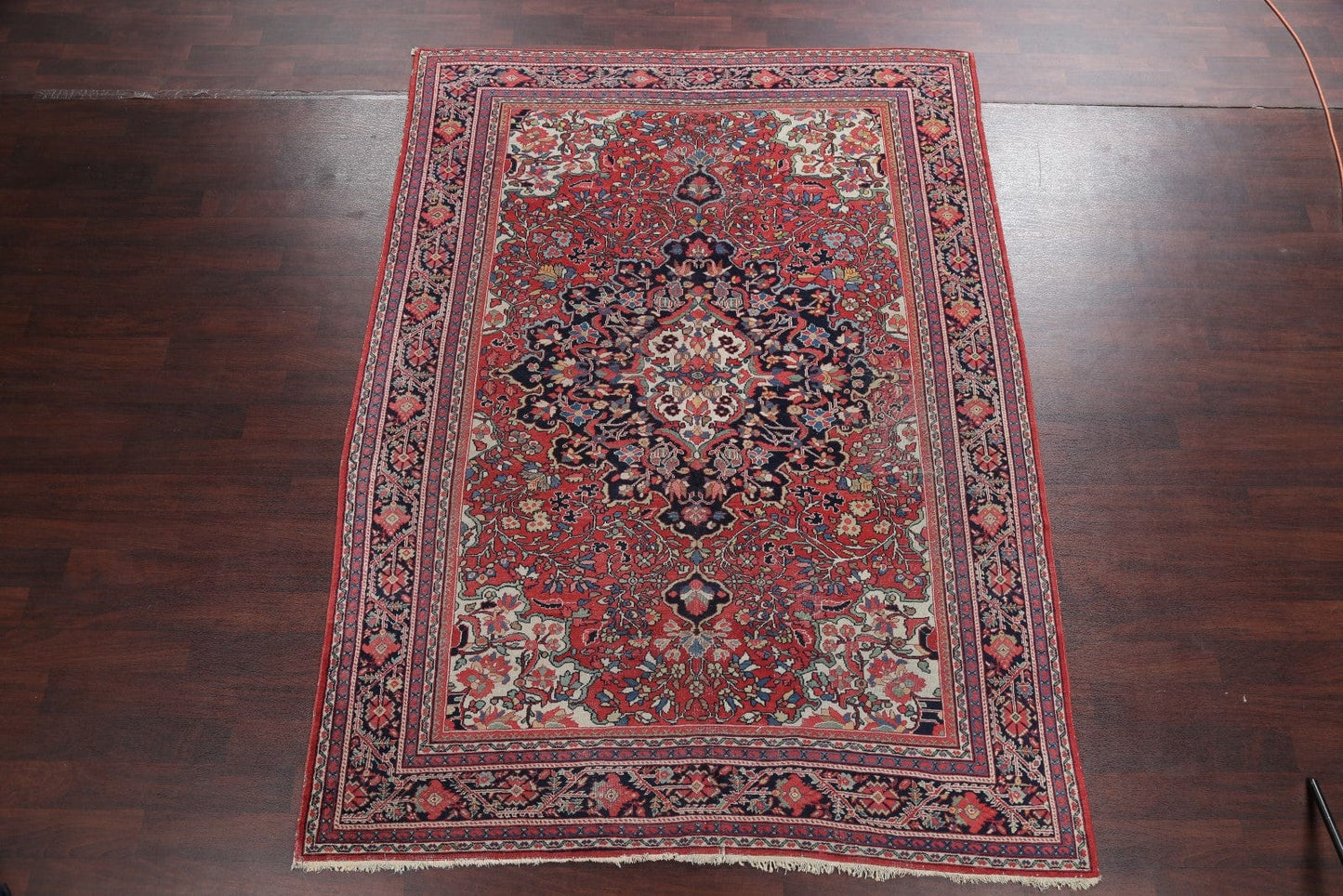 Antique 7x10 Sarouk Farahan Persian Area Rug