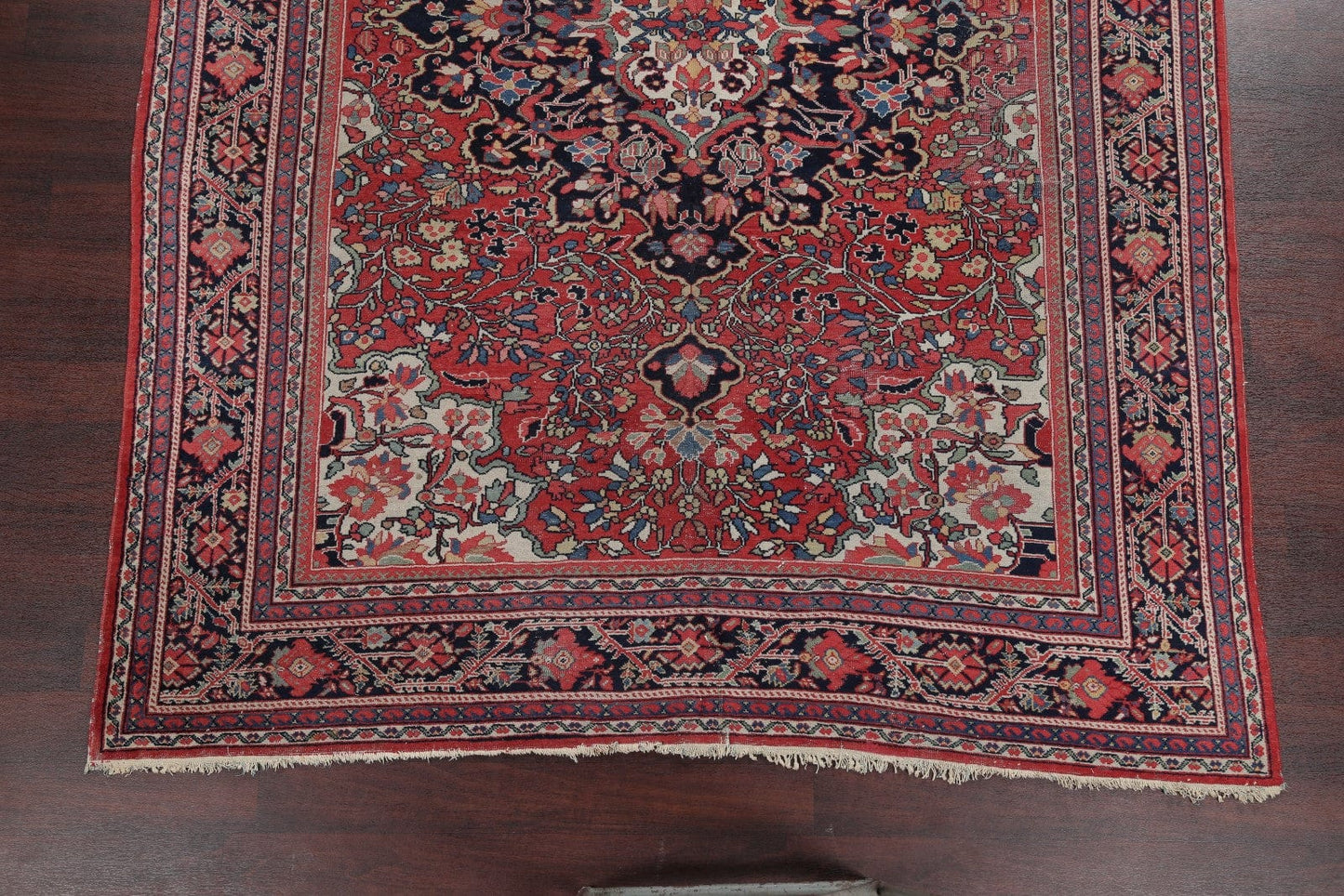 Antique 7x10 Sarouk Farahan Persian Area Rug