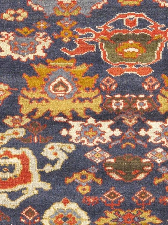 Antique Sultanabad Collection Navy Lamb's Wool Area Rug-13' 9" X 17' 8"