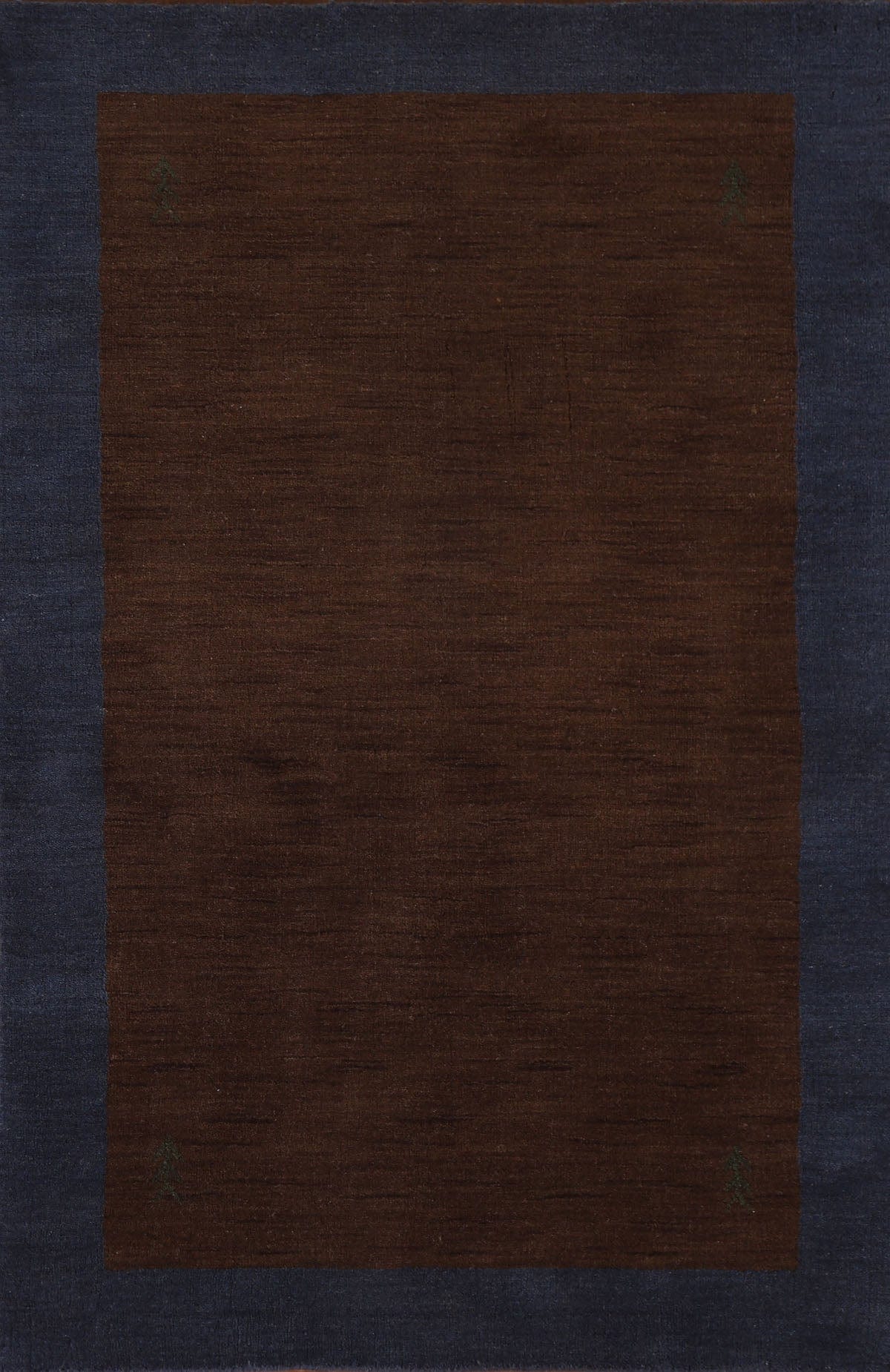 Brown Gabbeh Oriental Area Rug 4x6