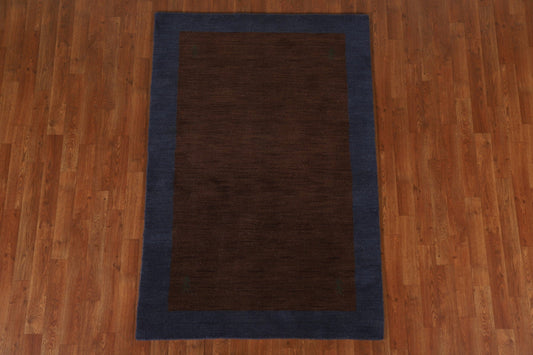 Brown Gabbeh Oriental Area Rug 4x6