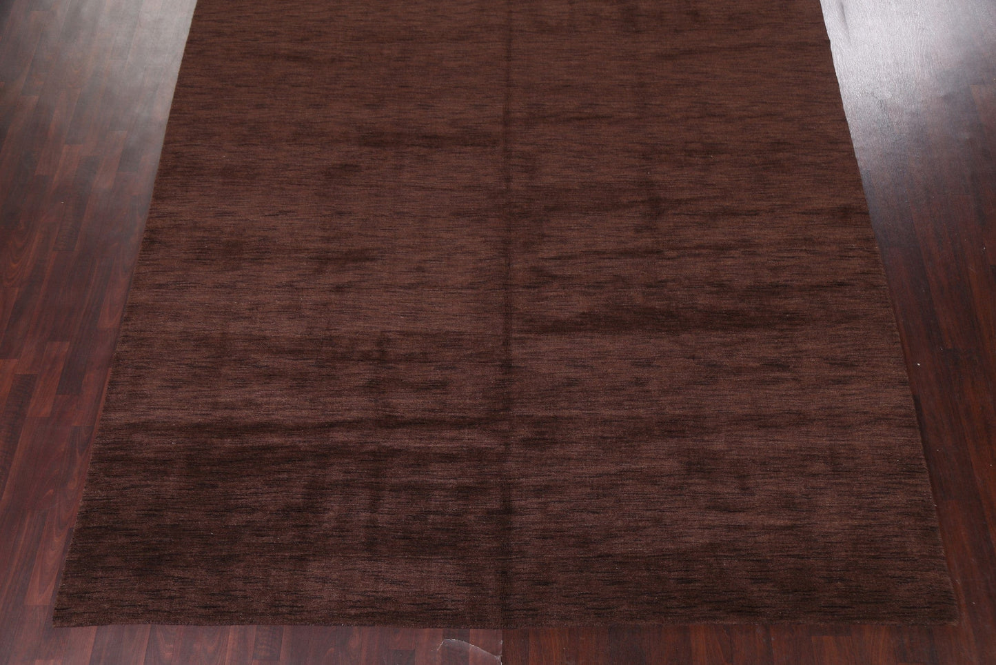 Modern Brown Gabbeh Wool Area Rug 9x12