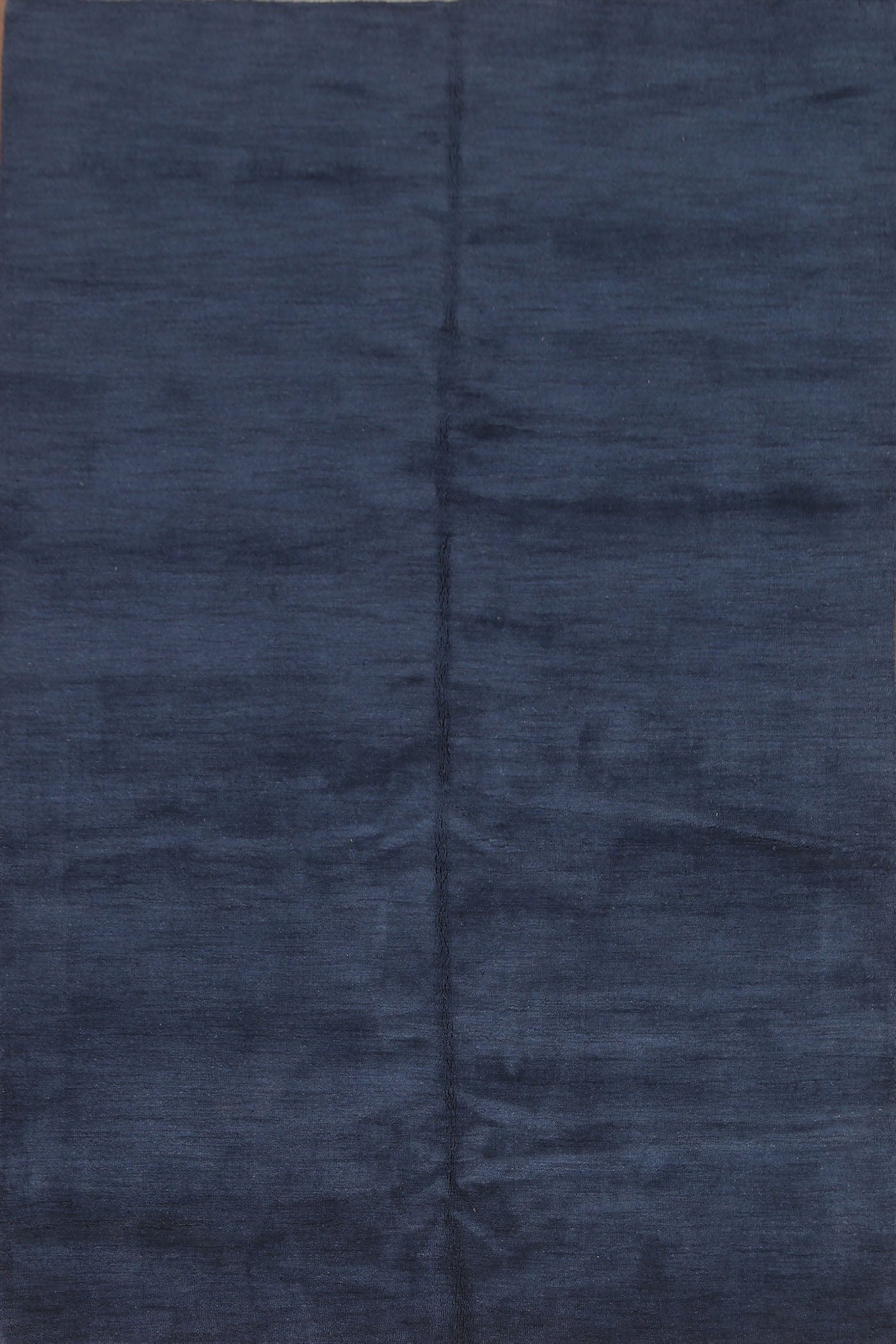 Solid Navy Blue Gabbeh Area Rug 6x8