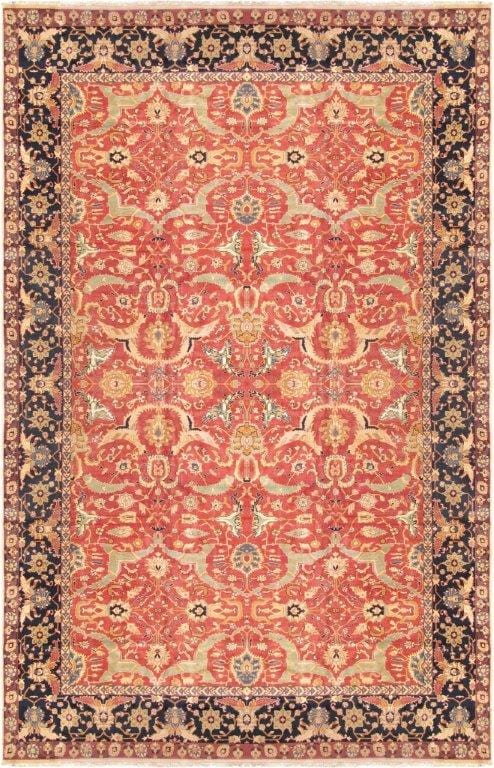 Agra Collection Hand-Knotted Lamb's Wool Area Rug- 16' 0" X 24' 10"