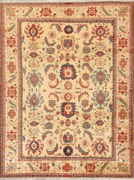 Sultanabad Collection Hand-knotted Wool Area Rug- 8'11" X 11' 9"