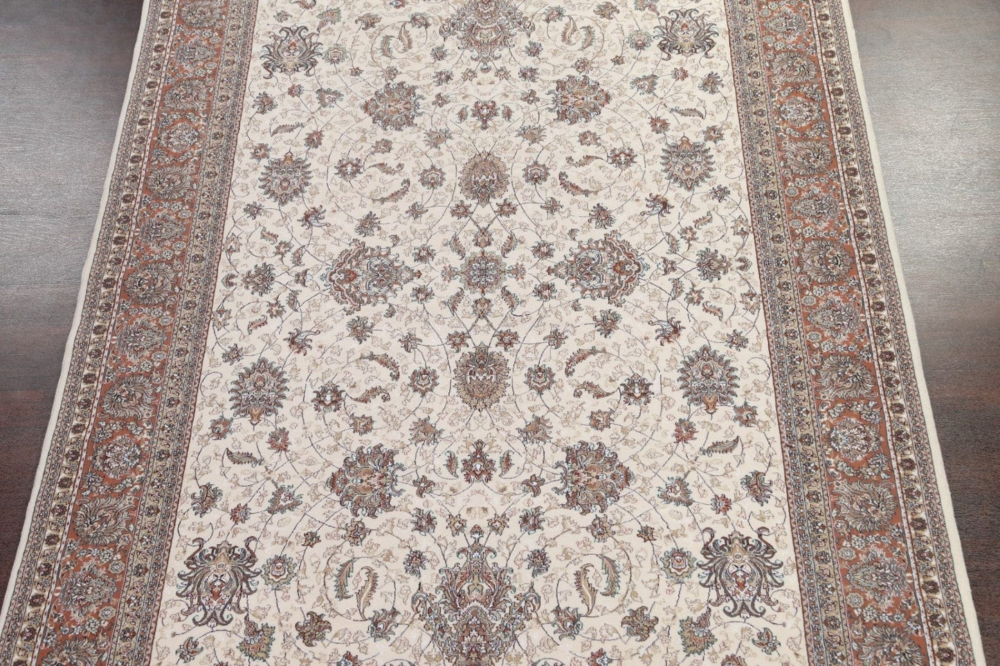 Ivory Isfahan Persian Area Rug 8x12