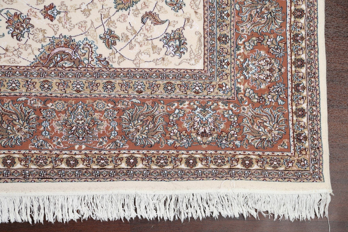 Ivory Isfahan Persian Area Rug 8x12