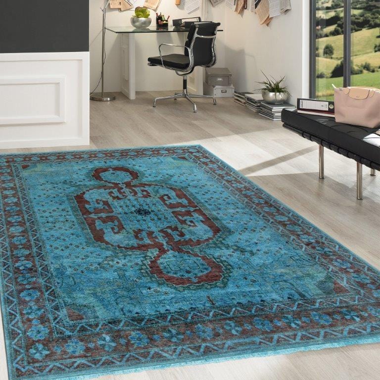 Overdye Collection Hand-Knotted Lamb's Wool Area Rug- 8' 3" X 10' 0"