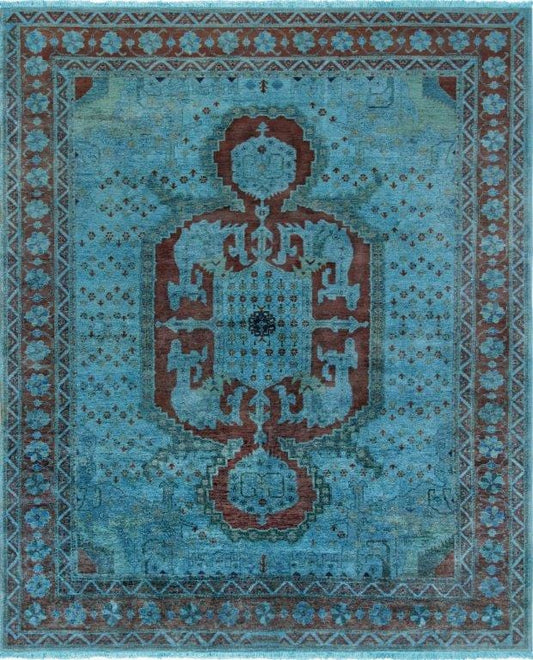 Overdye Collection Hand-Knotted Lamb's Wool Area Rug- 8' 3" X 10' 0"