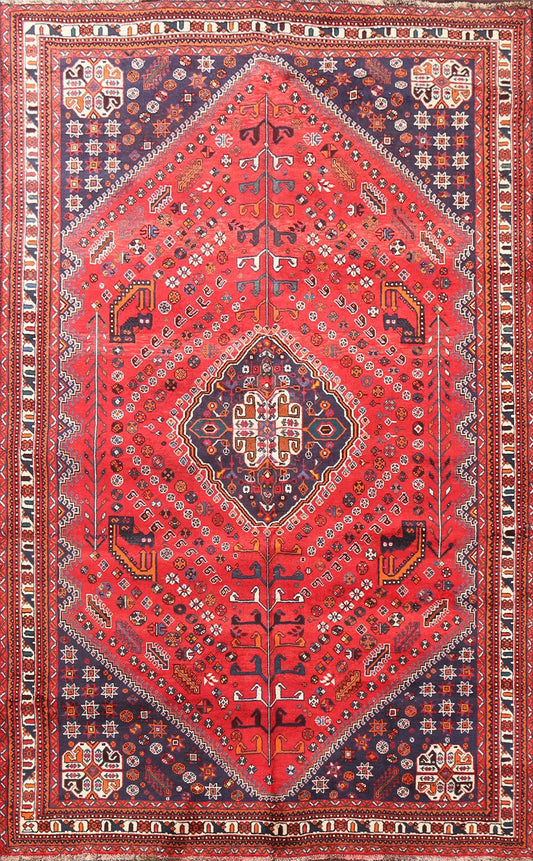 Handmade Shiraz Persian Area Rug 7x10