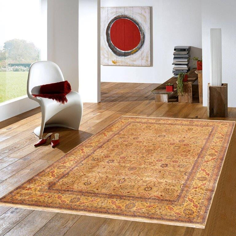 Tabriz Collection Hand-Knotted Lamb's Wool Area Rug- 8' 1" X 11' 3"