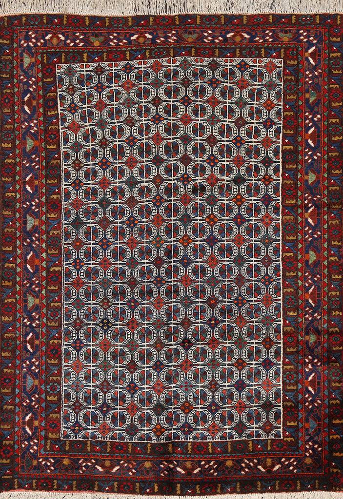 Vegetable Dye Wool Afshar Kerman Persian Area Rug 5x7
