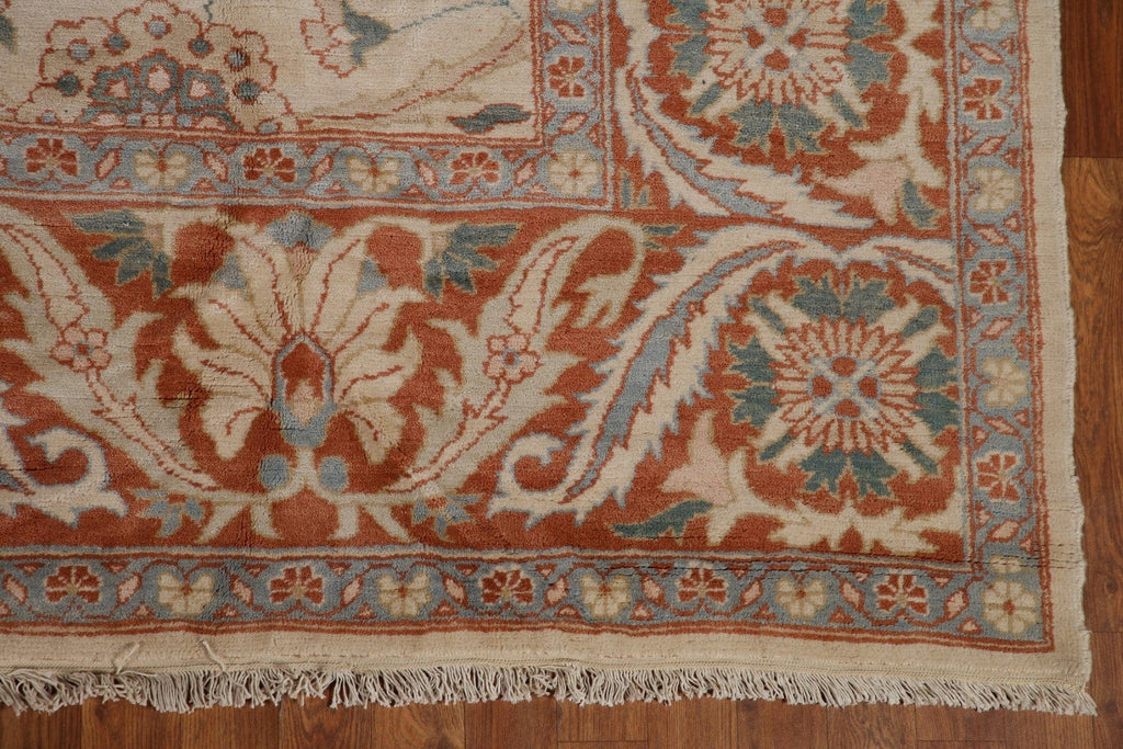 Floral Wool Sarouk Persian Area Rug 8x8