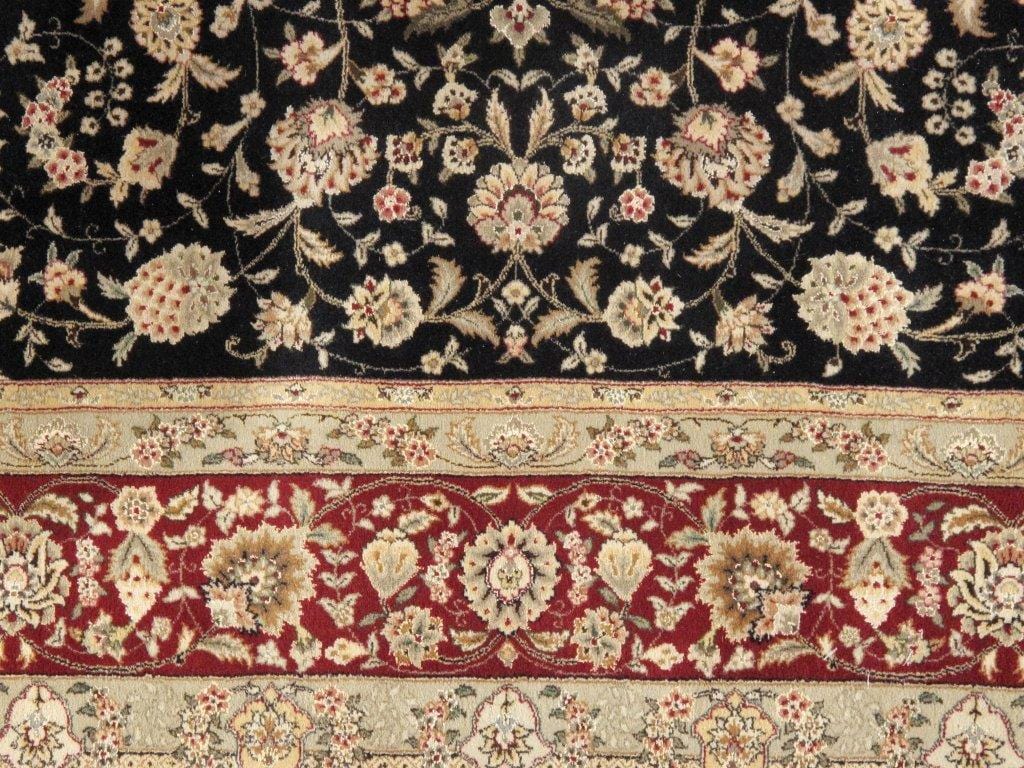 Tabriz Collection Hand-Knotted Silk & Wool Area Rug- 9' 0" X 12' 0"