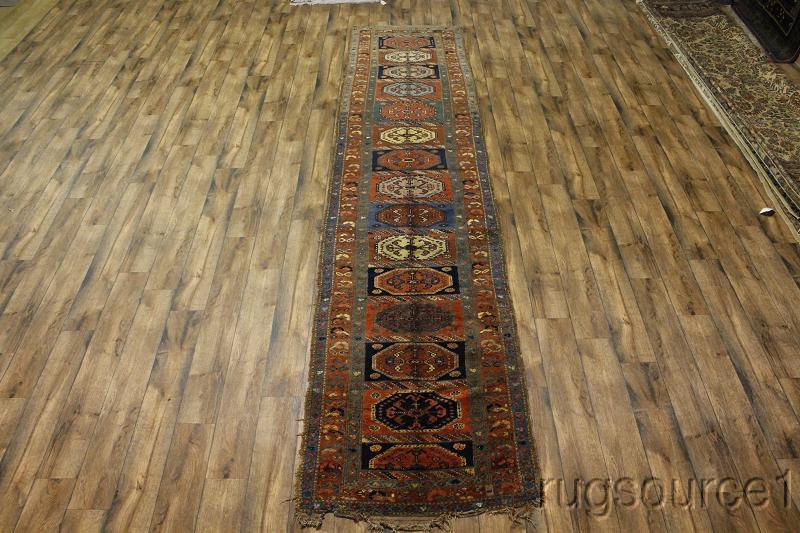 Antique 4x16 Caucasian Russian Runner