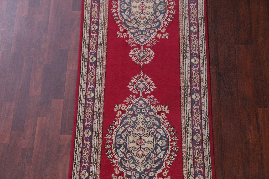 Red Tabriz Persian Runner Rug 4x9