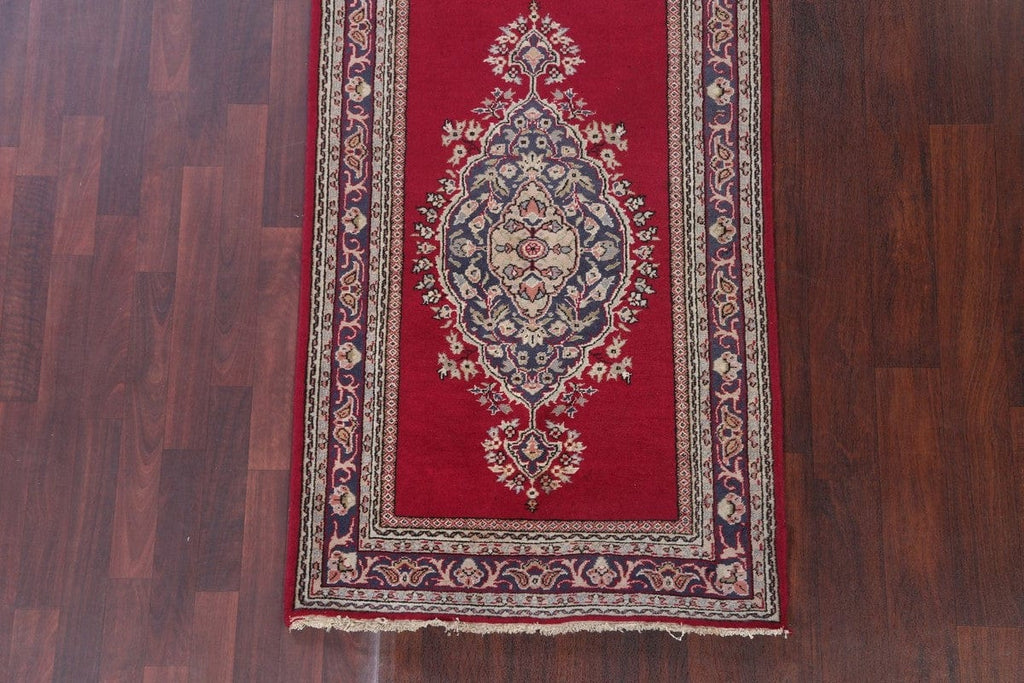 Red Tabriz Persian Runner Rug 4x9