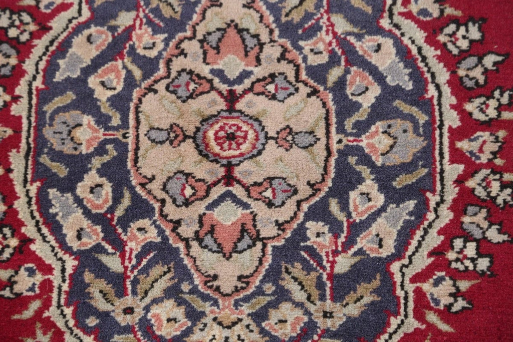 Red Tabriz Persian Runner Rug 4x9