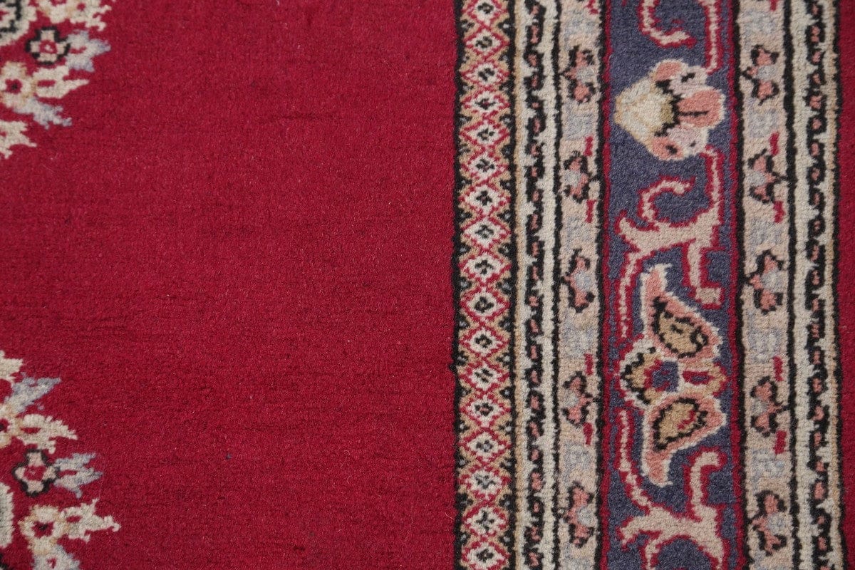 Red Tabriz Persian Runner Rug 4x9