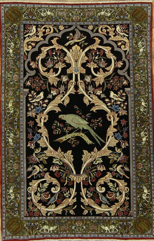 3x5 Isfahan Persian Area Rug