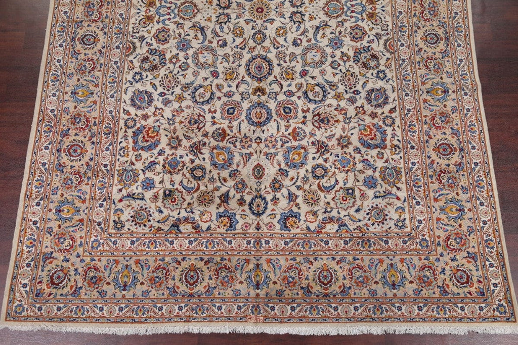 Floral Kashan Persian Area Rug 9x13