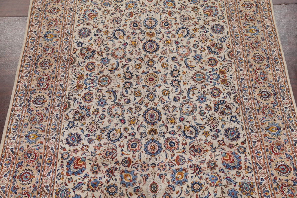 Floral Kashan Persian Area Rug 9x13