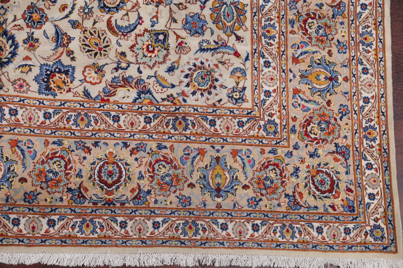 Floral Kashan Persian Area Rug 9x13